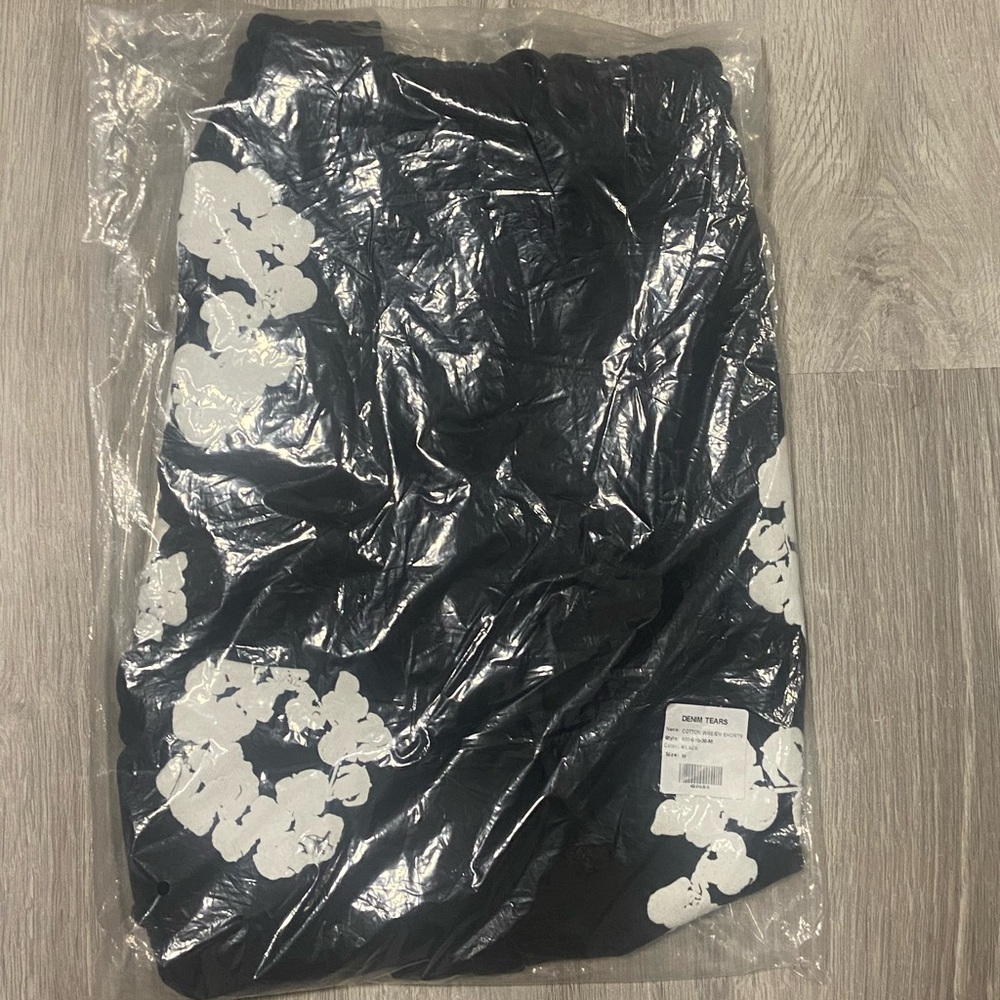 Black and White Athletic Shorts - Picture 1 of 2